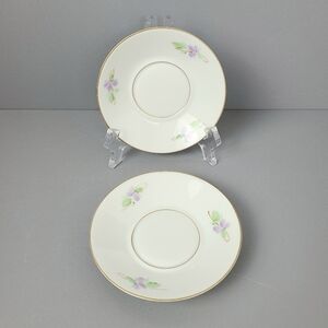Limoges Peint a la Main Hand-Painted Small Floral Vintage Trinket Dishes-Set of…